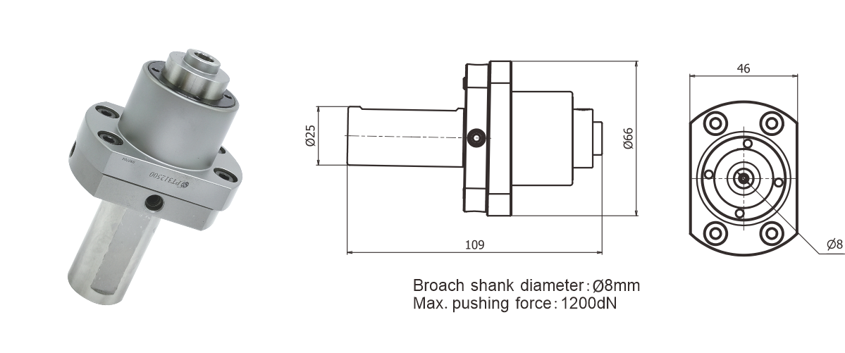 Broaching tool holder